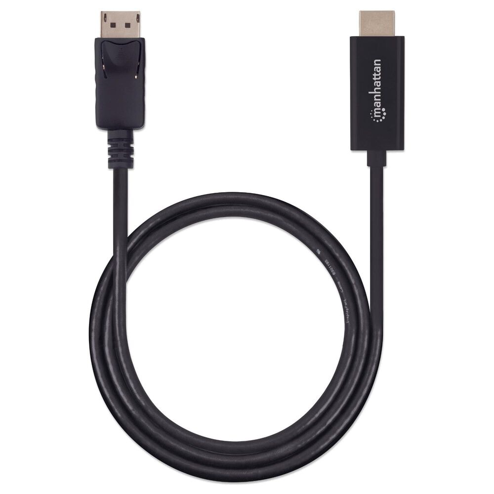 Manhattan 3&#39; 4K DisplayPort to HDMI Cable in Black, , large