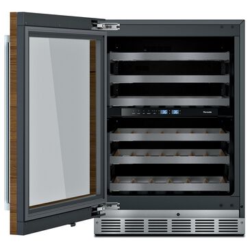 Thermador 24" Glass Door Wine Cooler with Left Hinge - Panel Sold Separately, , large