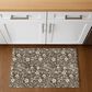 Dalyn Rug Company Soft Essentials Floral Chocolate 2"6" x 3"10" Indoor/Outdoor Area Rug, , large