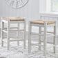 Ashley Mirimyn Counter Stool Set of 2 in White, , large