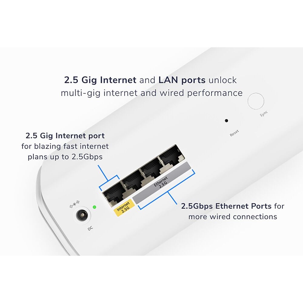 NETGEAR Orbi 770 Series 3-Pack? Tri-Band Wi-Fi 7 Mesh Router in White, , large