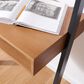Safavieh Kamy 2-Shelf Leaning Desk in Natural/Charcoal, , large