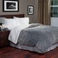 Timberlake Floral Etched Fleece Blanket with Sherpa, , large