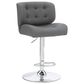 Linon Home Decor Bohen Swivel Bar Stool in Polished Chrome, , large