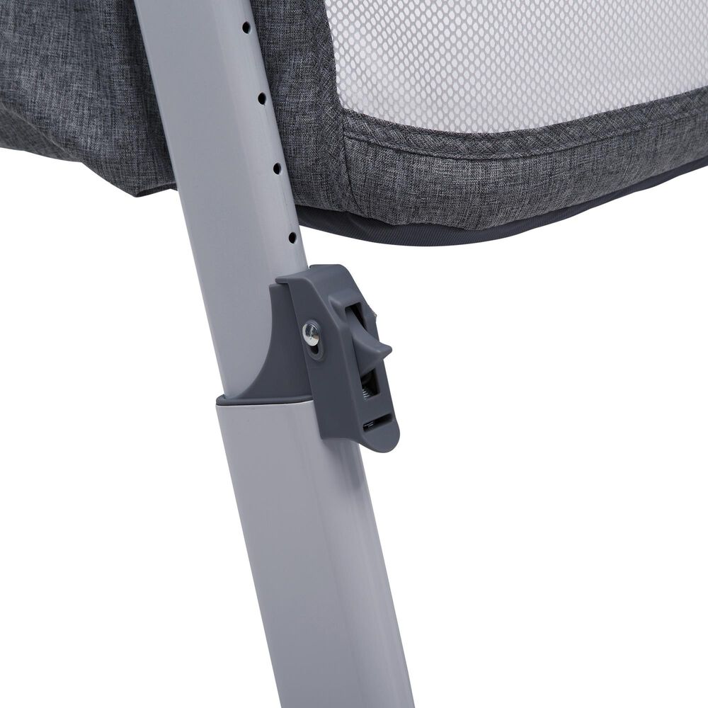 Delta Simmons Kids Dream Bedside Baby Bassinet in Grey Tweed, , large