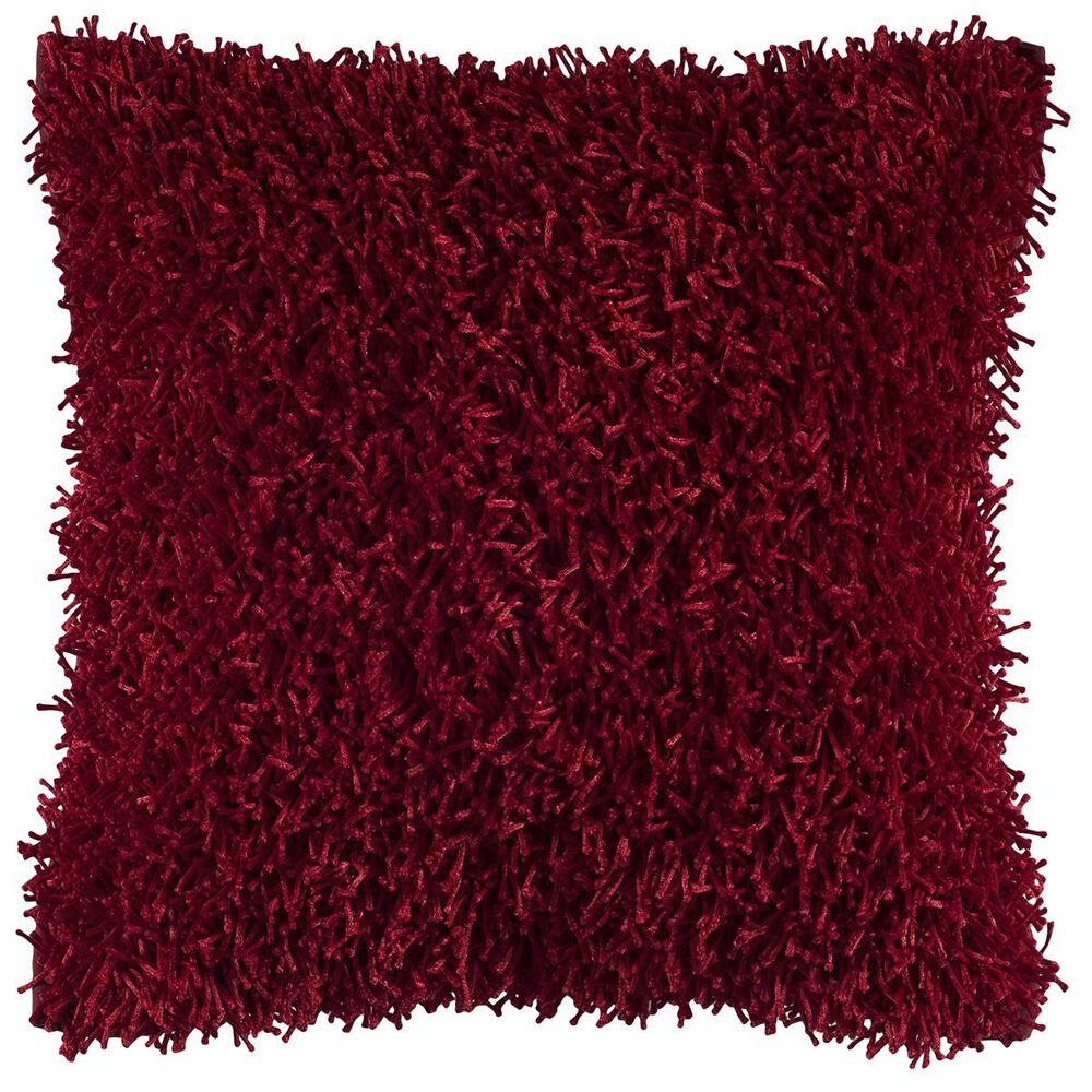 Rizzy Home 18" x 18" Poly-Fill Pillow in Dark Red, , large