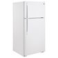 GE Appliances 15.6 Cu. Ft. Top Freezer Refrigerator with Right Hinge in White, , large