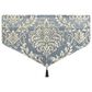 J. Queen New York Lorenzo 40" x 21" Window Ascot Valance in Blue and Cream, , large