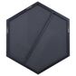 Maple and Jade 35" x 41" Hexagon Wall Mirror with Thin Minimalistic Frame in Black, , large