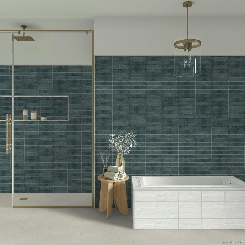 Dal-Tile Iridescent Isles Seaweed 2" x 9" Porcelain Tile, , large