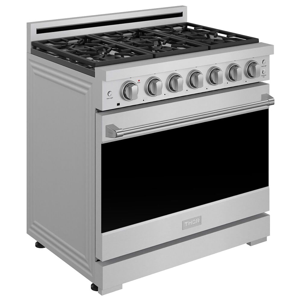 Thor Kitchen Gordon Ramsay Series 36" Professional Liquid Propane Range in Stainless Steel, , large