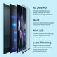 Element 100" Class Mini-LED QLED 4K in Black - Smart Google TV, , large