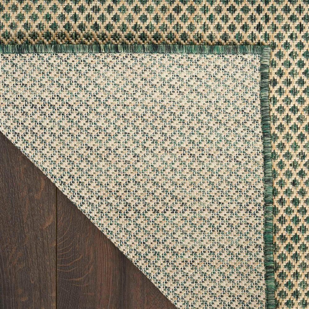Nourison Courtyard Green 10&#39; x 14&#39; Indoor/Outdoor Area Rug, , large