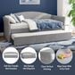 The Monday Company Westchester Upholstered Daybed with Trundle in Smoke Gray, , large