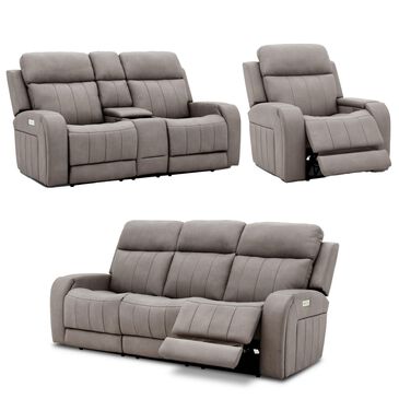 MotoMotion 3-Piece Power Reclining Living Room Set in Capriccio Dove, , large