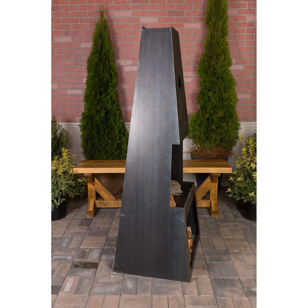 Napa East Collection Ember Max Outdoor Fireplace in Raw Steel, , large