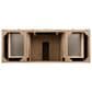 James Martin Vanities Bristol 60" Single Bathroom Vanity in Whitewashed Walnut with 3 cm Carrara White Marble Top and Rectangular Sink, , large