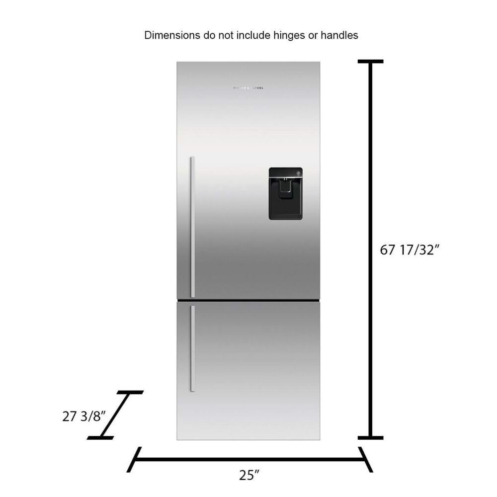 Fisher &amp; Paykel 13.5 Cu. Ft. ActiveSmart Counter Depth Bottom Freezer Refrigerator Right Hinge, , large