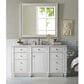 James Martin Vanities Bristol 36" Single Bathroom Vanity in Bright White with 3 cm Arctic Fall Solid Surface Top and Rectangular Sink, , large