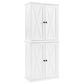 Crosley Furniture Clifton Tall Pantry in Distressed White, , large