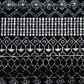 Safavieh Tulum 3" Round Black and Ivory Area Rug, , large