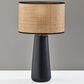 Adesso Sheffield Table Lamp and Shade in Black, , large