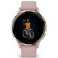 Garmin Venu 3S 41mm Soft Gold Stainless Steel Bezel Case with Dust Rose Silicone Band, , large
