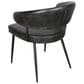 Home Trends & Design Dauphine and Essex 3-Piece Round Dining Set in Black, , large