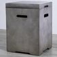 Living Source International Patio Square Fire Pit Propane Tank Cover in Natural Concrete, , large