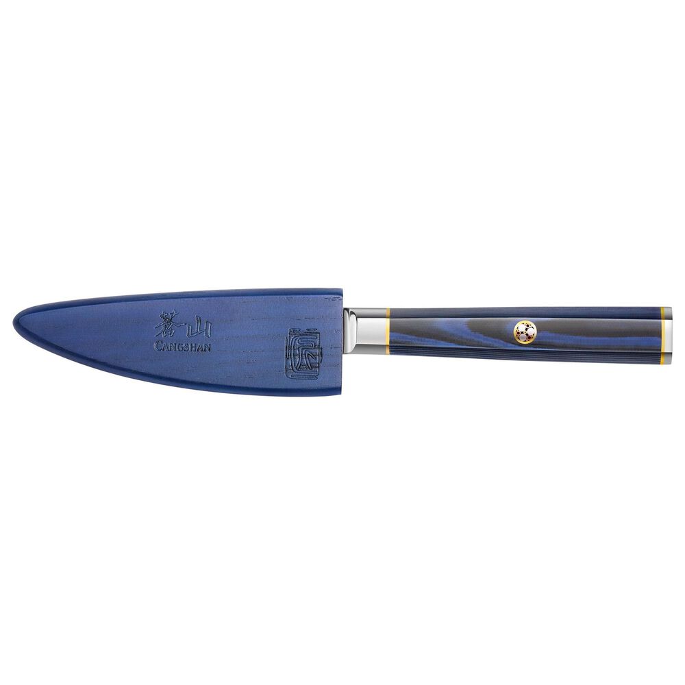 Cangshan Kita 3.5&quot; Paring Knife with Sheath in Blue, Black and Silver, , large