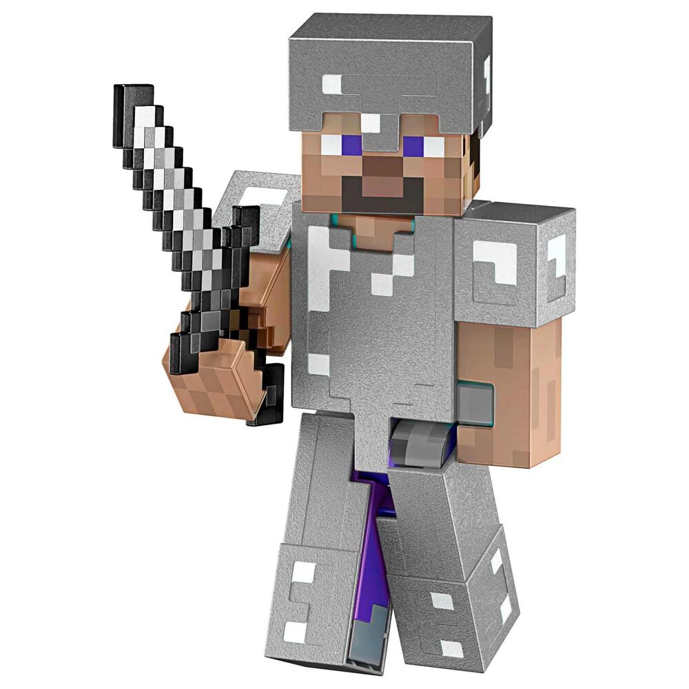 Mattel Minecraft Diamond Level Steve Action Figure, , large