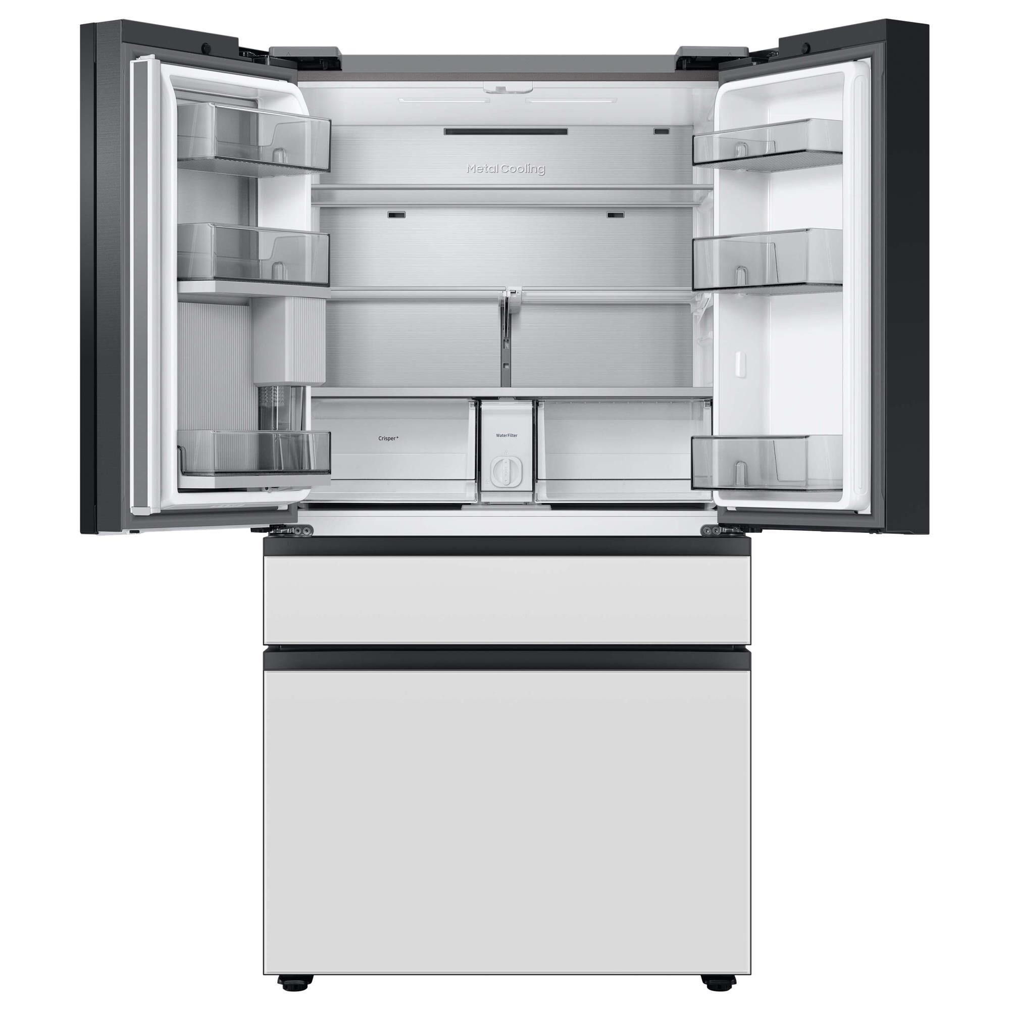 Glass french door best sale refrigerator