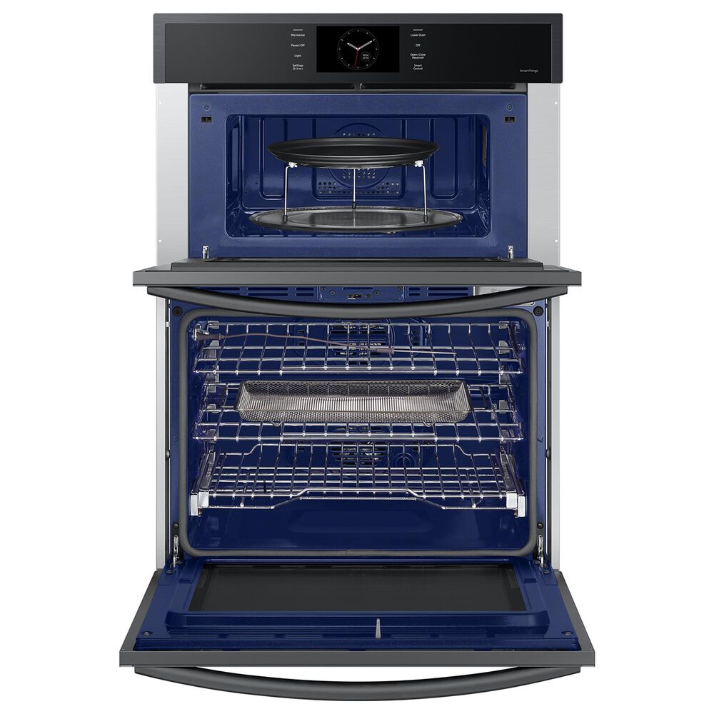 Samsung 30&quot; Microwave Combination Wall Oven with Steam Cook in Matte Black, , large