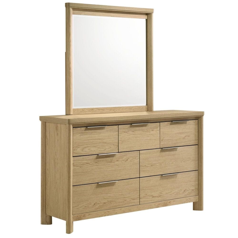 Mayberry Hill Grapevine 4-Piece Queen Panel Bedroom Set in Natural, , large