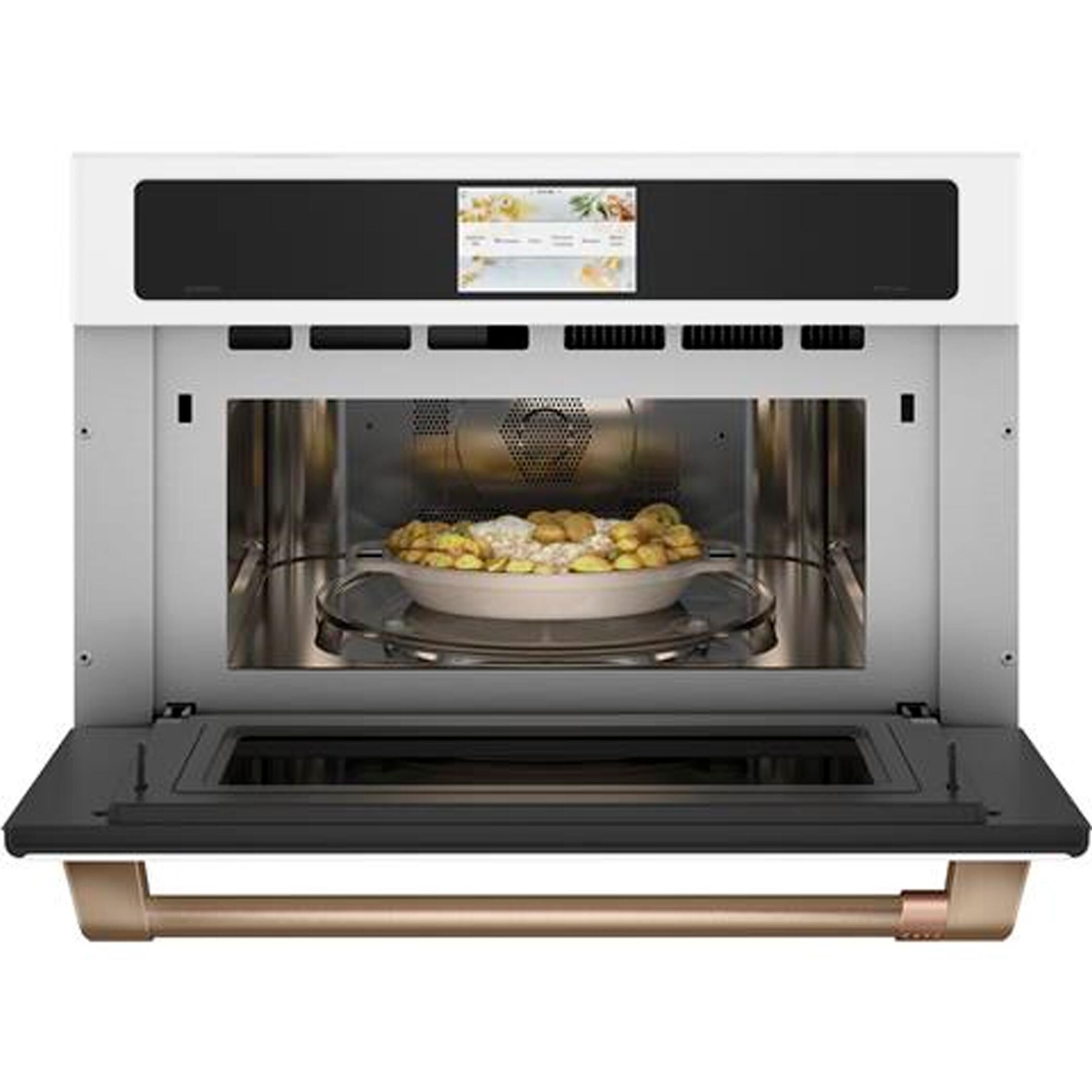 Cafe white store wall oven