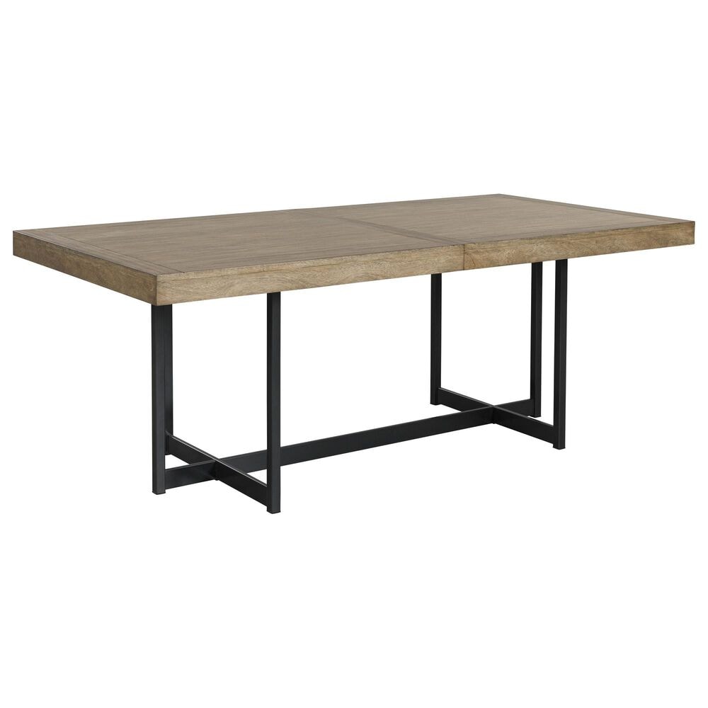 Ashley Tomtyn 7-Piece Dining Set in Light Brown and Gray, , large