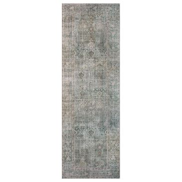 Chris Loves Julia x Loloi Jules 2" x 5" Emerald and Antique Ivory Runner, , large