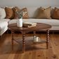 Forma & Co Turn Wood Coffee Table in Cocoa Brown, , large