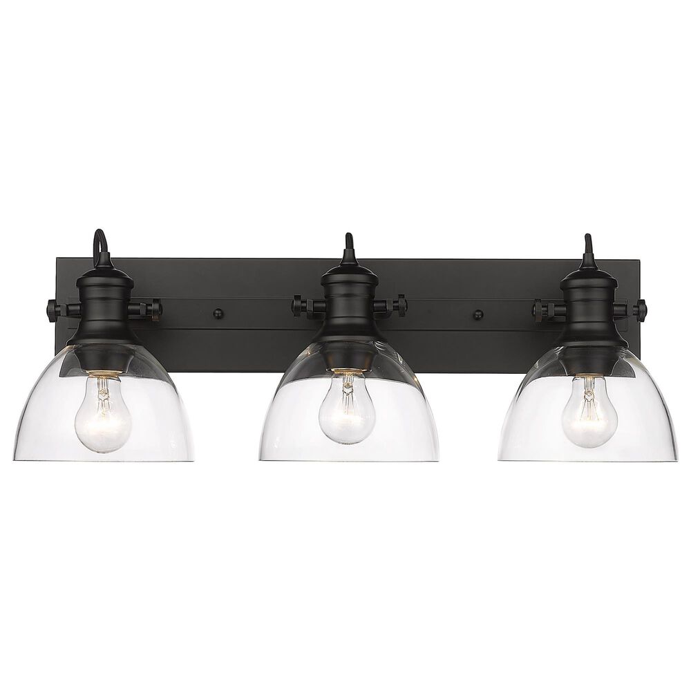 Golden Lighting Hines 3-Light Bath Fixture in Matte Black, , large