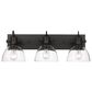 Golden Lighting Hines 3-Light Bath Fixture in Matte Black, , large