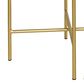 Pacific Landing Malka 2-Piece Round Nesting Table Set in Dark Brown and Gold, , large
