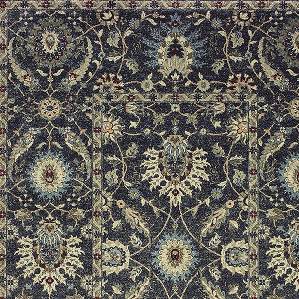 Oriental Weavers Raleigh 022K5 9&#39;10&quot; x 10&#39;10&quot; Navy and Ivory Area Rug, , large