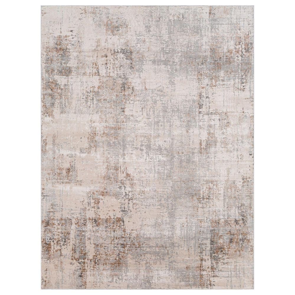 Surya Alpine ALP-2304 7"10" x 10"2" Light Gray, Taupe, Medium Brown, Gray and Charcoal Area Rug, , large