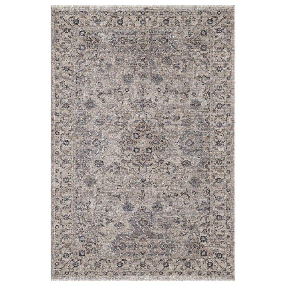 Kas Oriental Rugs Adele Amelia 11"6" x 15"3" Ivory and Grey Area Rug, , large