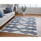 Feizy Mynka 5" x 8" Blue and Gray Area Rug, , large