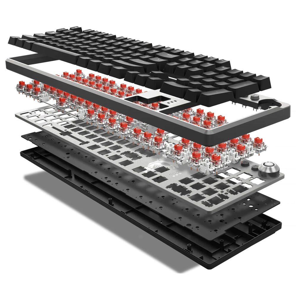 MSI Forge Red Switches Gaming Keyboard and Mouse Combo in Black, , large