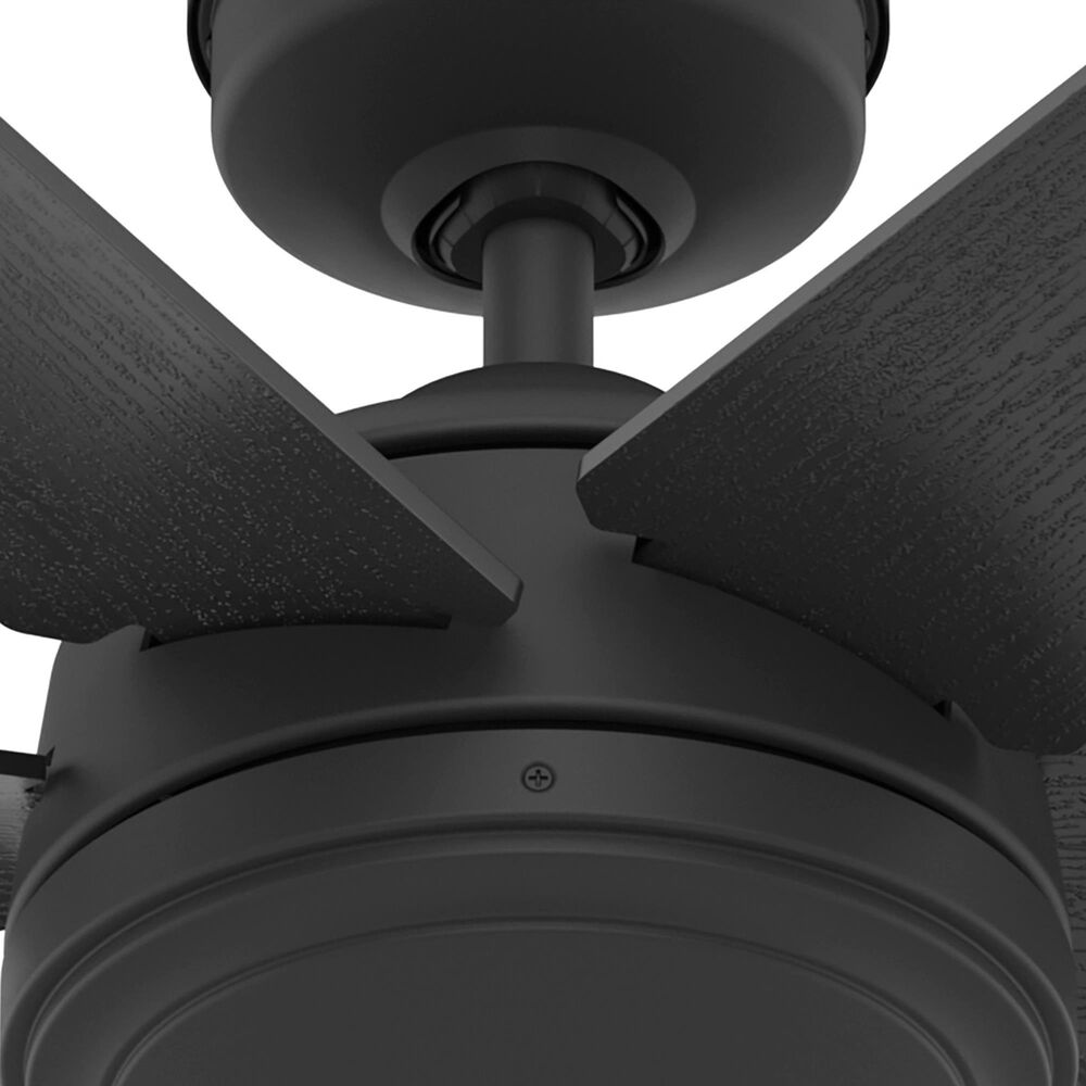 Hunter Jetty 52&quot; Outdoor Ceiling Fan in Matte Black, , large
