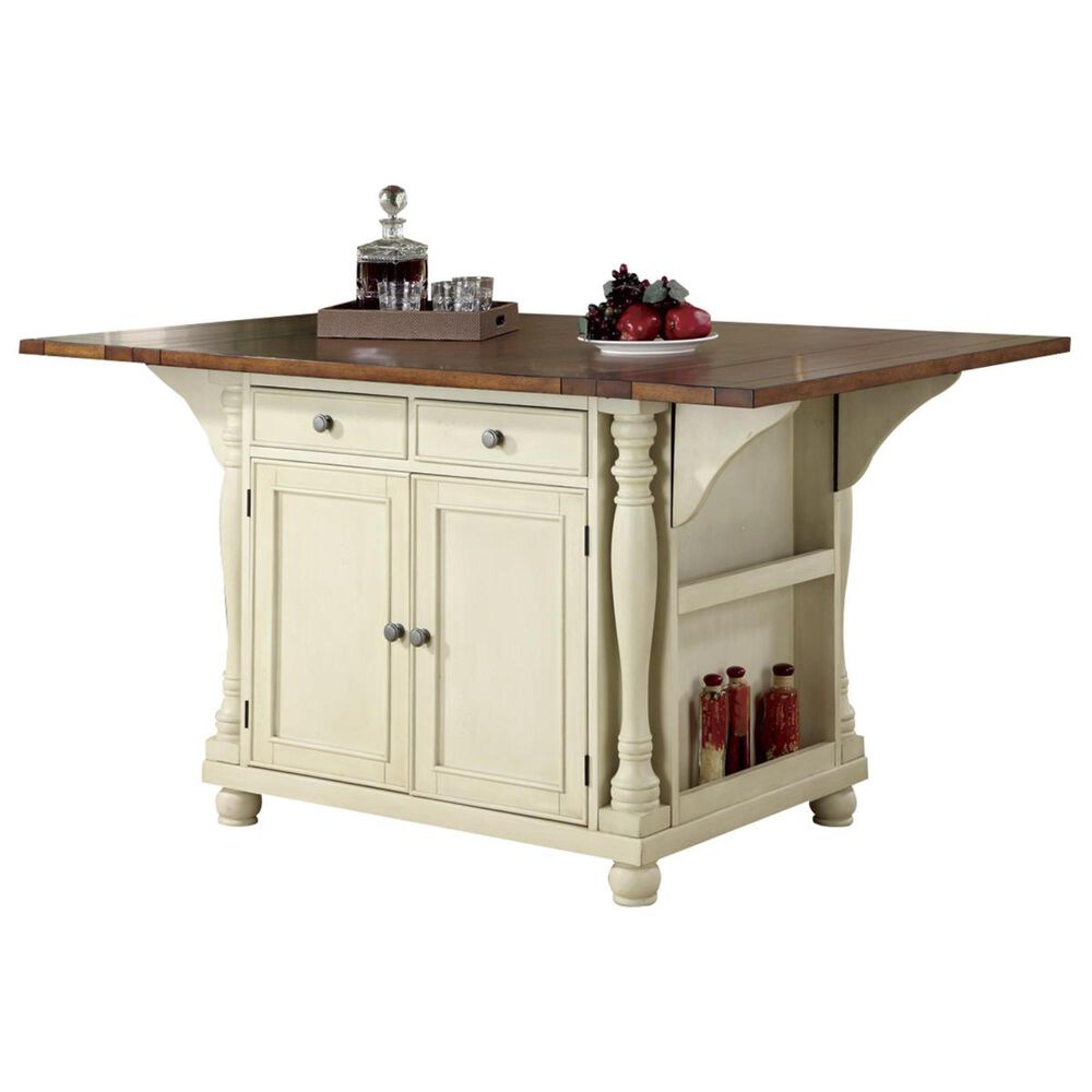 Pacific Landing Two-Tone Kitchen Island, , large