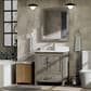 Lexora Home Jacques 30" Single Bathroom Vanity in Distressed Grey with 2 cm White Quartz Top and Rectangular Sink, , large