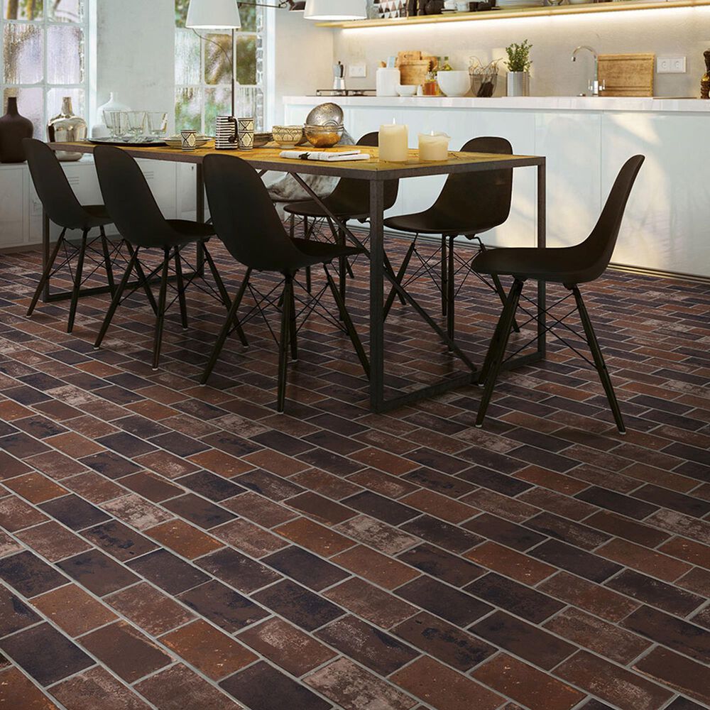 MS International Brickstone Red 2&quot; x 10&quot; Porcelain Tile, , large